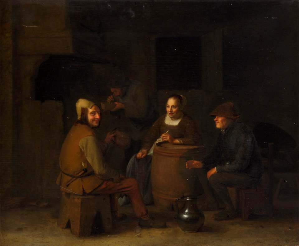 Pieter Verelst - Rauchende Bauern - GG 718 - Kunsthistorisches Museum