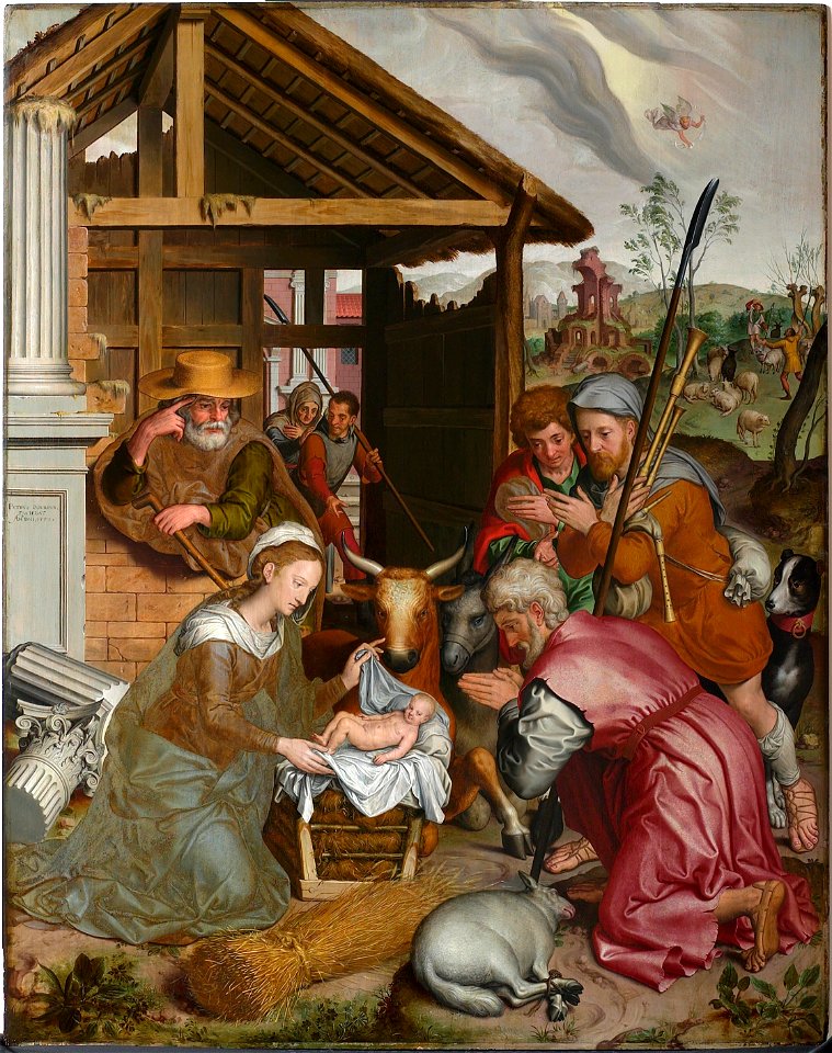 Pieter Pourbus - Adoration of the shepherds