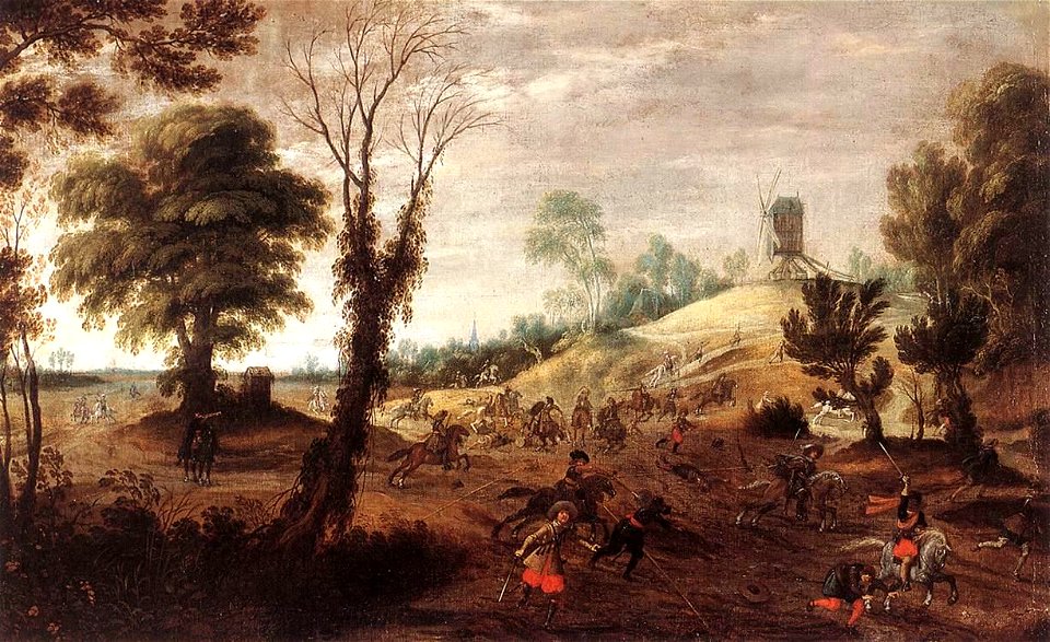 Pieter Meulener - Cavalry Skirmish - WGA15117