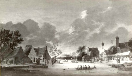 Pieter de Neyn - Kermis in een dorp - 0628 - Rijksmuseum Twenthe