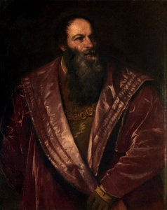 Pietro Aretino, por Tiziano. Free illustration for personal and commercial use.