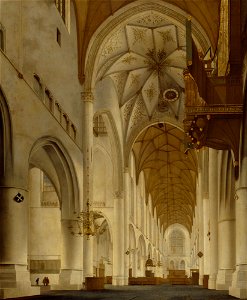 Pieter Jansz. Saenredam - The Interior of St Bavo's Church, Haarlem (the 'Grote Kerk') - Google Art Project