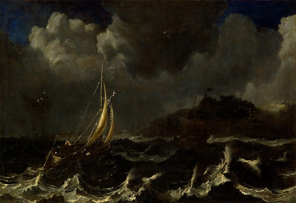 Pieter Mulier d. J., gen. Cavaliere Tempesta - Ein Seesturm mit Schiffen - GG 5651 - Kunsthistorisches Museum