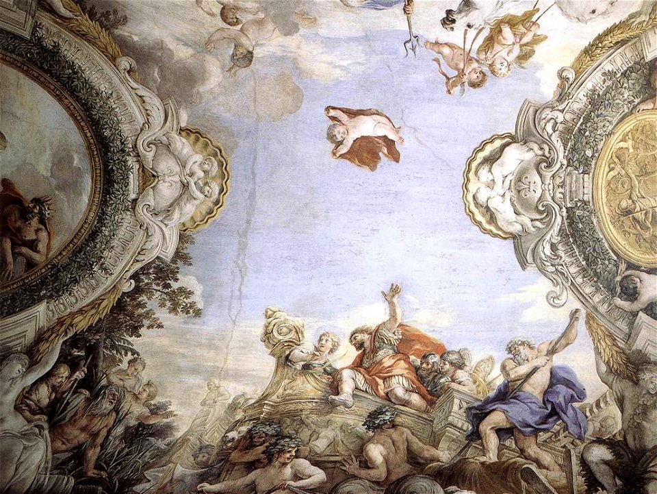 Pietro da Cortona - Landing of the Trojans at the Mouth of Tiberis - WGA17686