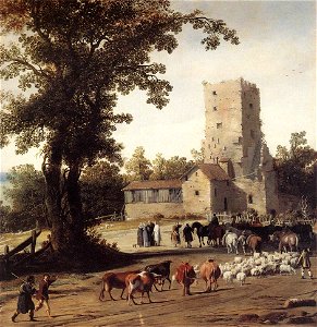Pieter Post - Italianate Landscape with the Parting of Jacob and Laban - WGA18194
