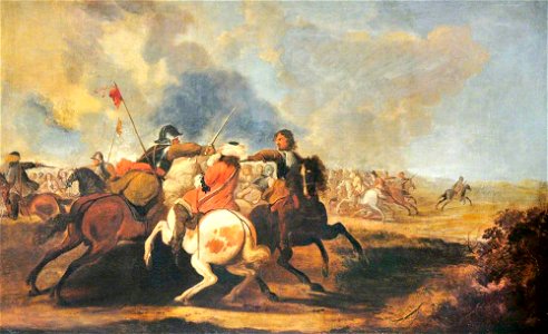 Pieter Snayers (1592-1667) (style of) - One of Four Battle Scenes, Horsemen Attacking One Another - 1180961 - National Trust