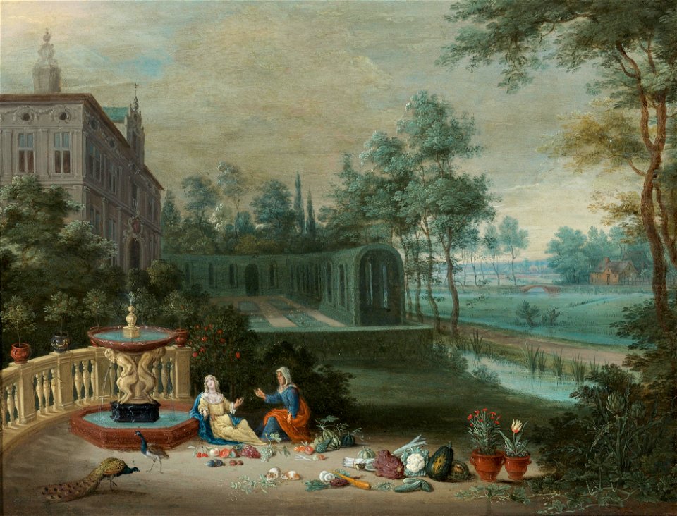 Pieter Gijsels - Vertumnus and Pomona - WGA08981