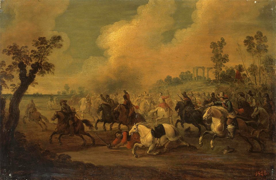 Pieter Meulener - Cavalry Battle