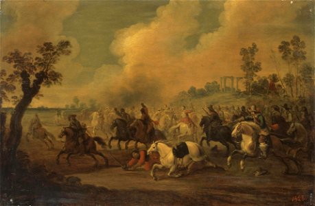 Pieter Meulener - Cavalry Battle