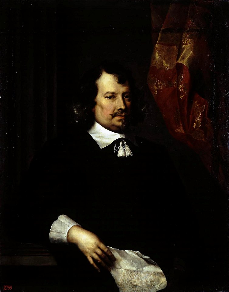 Pieter Thijs - Portrait of a Man Holding a Letter