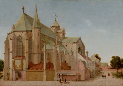Pieter Saenredam - The Mariaplaats with the Mariakerk in Utrecht - 974 - Mauritshuis