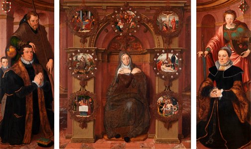 Pieter Pourbus - The van Belle Tryptich (Our Lady of Sorrows)