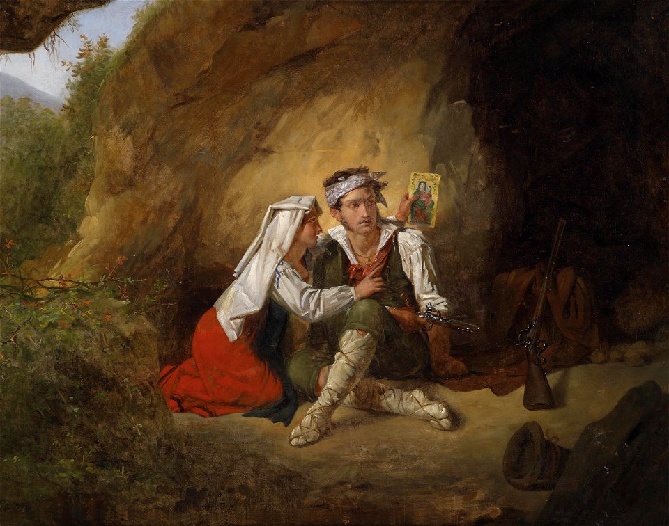 Pieter van Hanselaere Zuspruch vor dem Gefecht 1825