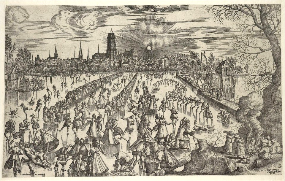Pieter van der Borcht (I) - Fun on the Ice in Mechelen