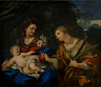 Pietro da Cortona - Mary and Child with Saint Martina kunstobjekt 00031