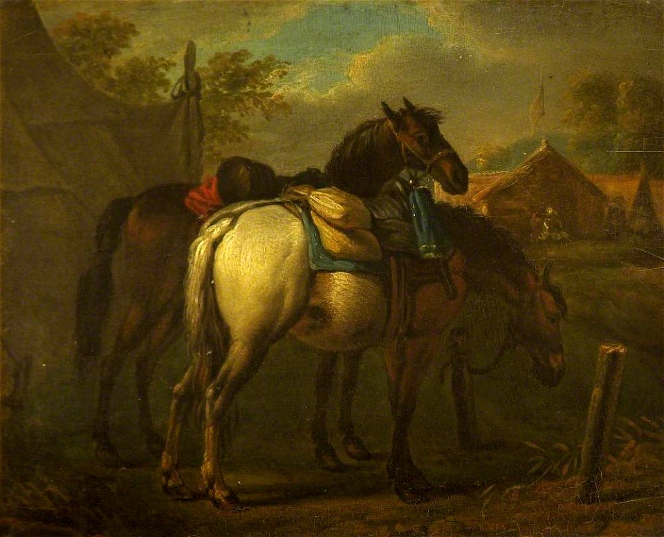 Pieter van Bloemen (1657-1720) - Two Pack Horses - 732175 - National Trust
