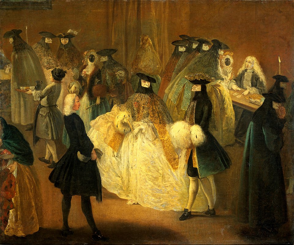 Pietro Longhi - De speelbank (Il ridotto)