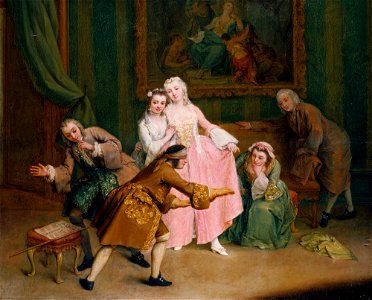 Pietro Longhi (Venice c. 1701-Venice 1785) - Blind-Man's Buff - RCIN 403030 - Royal Collection