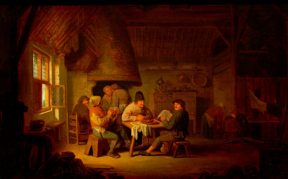 Pieter Verelst - Zechende Bauern - GG 616 - Kunsthistorisches Museum