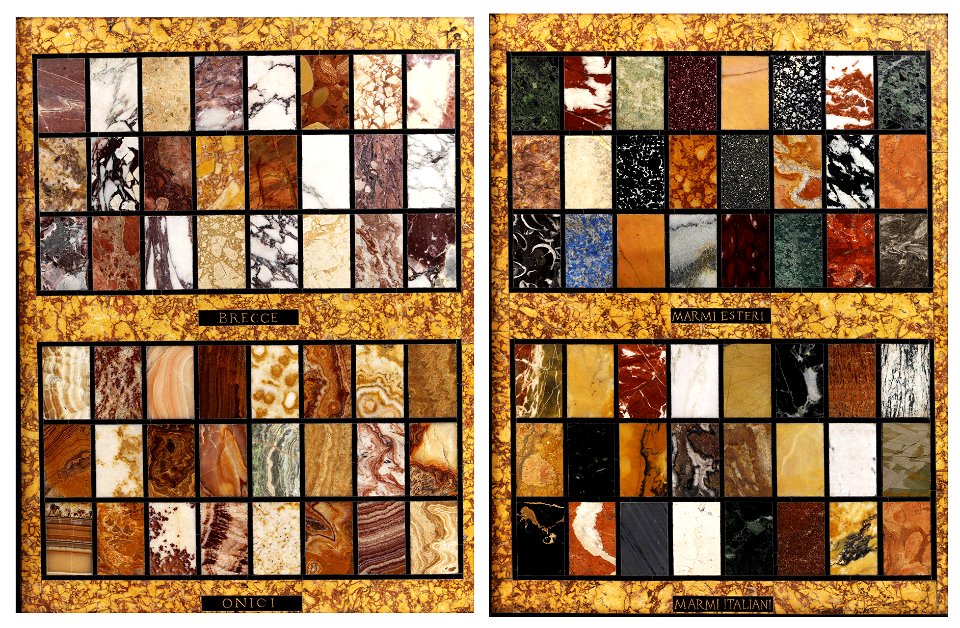 Pietra dura-Platten Muster