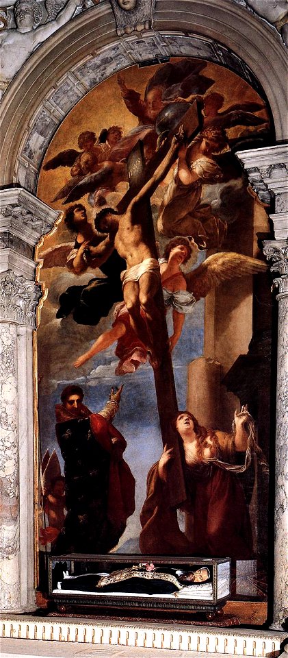 Pietro Liberi - Crucifixion and the Magdalene - WGA12978