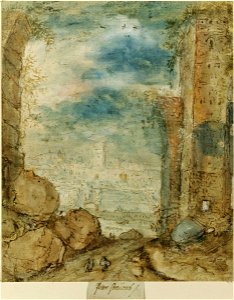 Pieter Stevens II - Landscape with Ruins