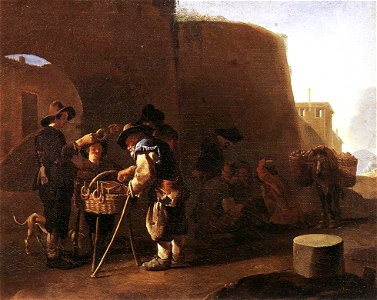 Pieter van Laer - The Cake Seller - WGA12367