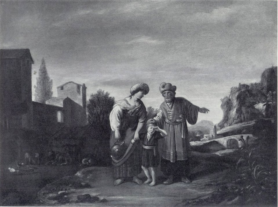 Pieter van Bie - De verstoting van Hagar (Genesis 21, 14) - ГЭ-3420 - Hermitage Museum