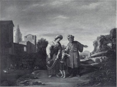 Pieter van Bie - De verstoting van Hagar (Genesis 21, 14) - ГЭ-3420 - Hermitage Museum