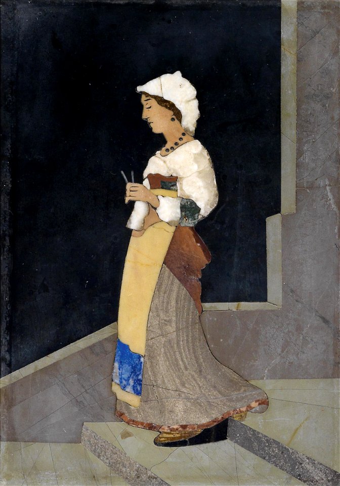 Pietra Dura Bild Magd