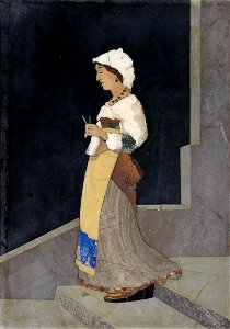 Pietra Dura Bild Magd