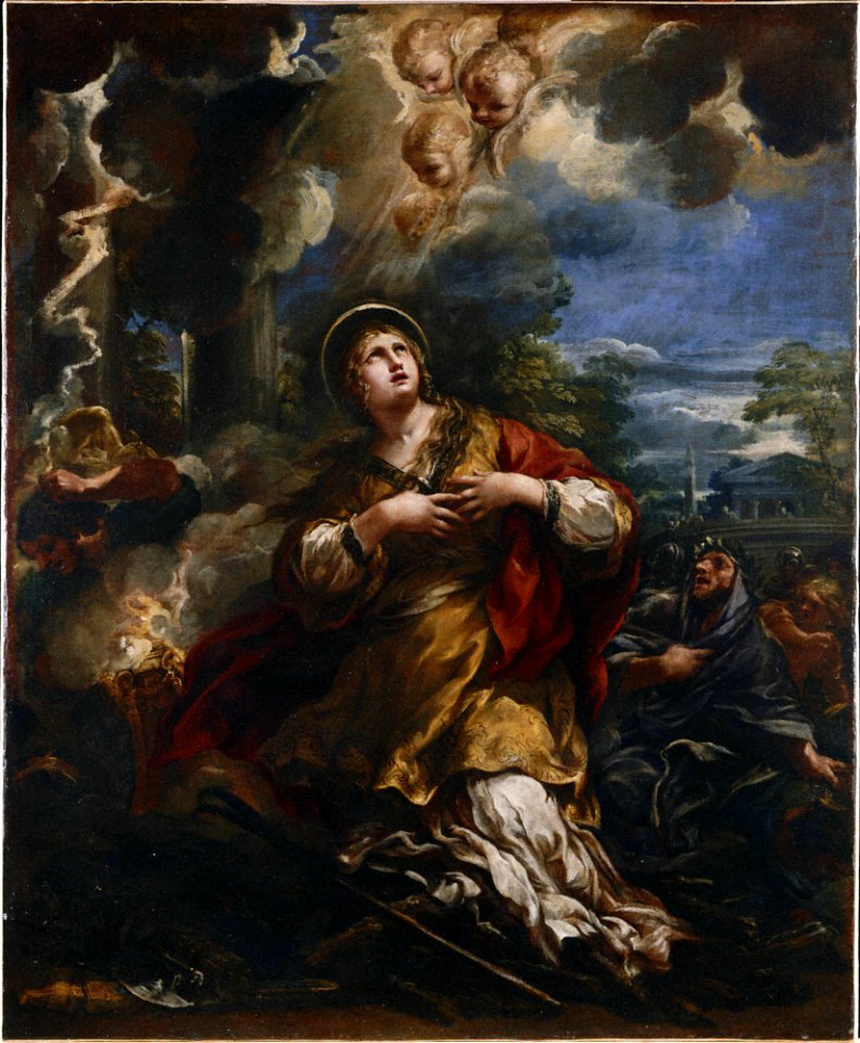 Pietro da Cortona Saint Martina Refuses to Adore the Idols