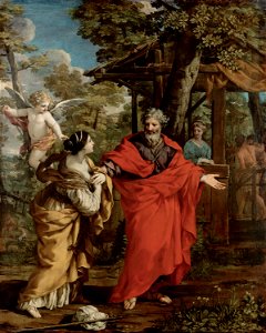 Pietro Berettini da Cortona, , Kunsthistorisches Museum Wien, Gemäldegalerie - Heimkehr der Hagar - GG 153 - Kunsthistorisches Museum