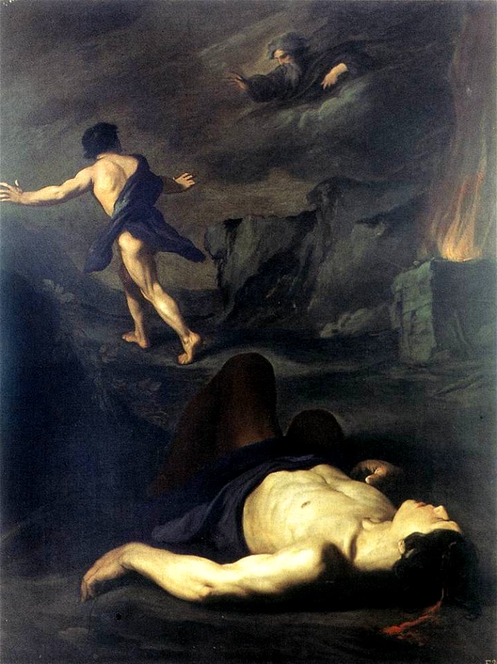Pietro Novelli - Cain and Abel - WGA16595