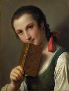 Pietro Antonio Rotari - Een jonge vrouw met een boek