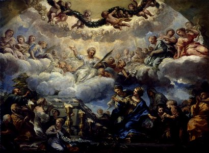 Pietro da Cortona - Saint Constantia's Vision before the Tomb of Saints Agnes and Emerentiana - Google Art Project