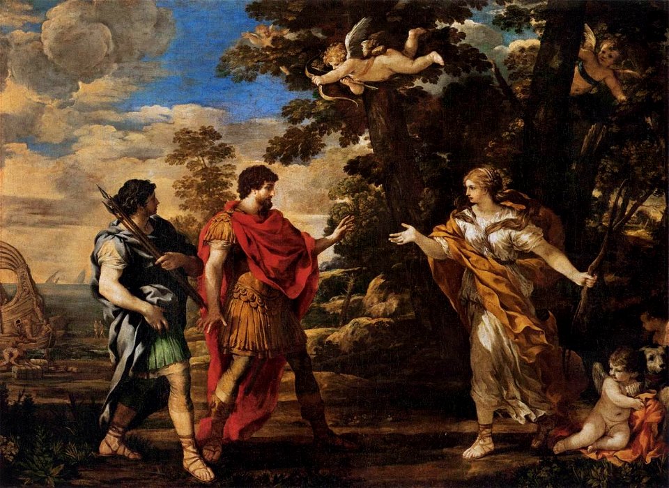 Pietro da Cortona - Venus as Huntress Appears to Aeneas - WGA17705