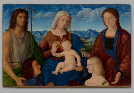 Pietro degli Ingannati - Virgin and Child with Saints and Donor - 1871.94 - Yale University Art Gallery