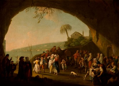 Pietro Fabris (1740-92) - Neapolitan Peasants at Leisure - RCIN 401092 - Royal Collection