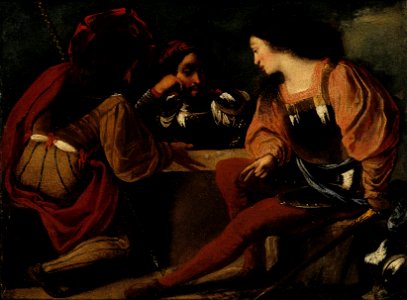 Pietro della Vecchia - Dice players - S-2002-49 - Finnish National Gallery