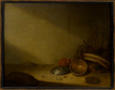 Pieter Symonsz. Potter - Still life with old dishes - M.Ob.450 MNW - National Museum in Warsaw