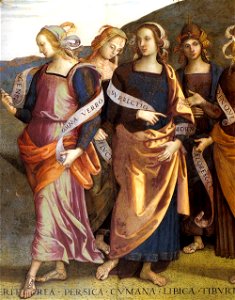 Pietro Perugino - Prophets and Sibyls (detail) - WGA17242. Free illustration for personal and commercial use.