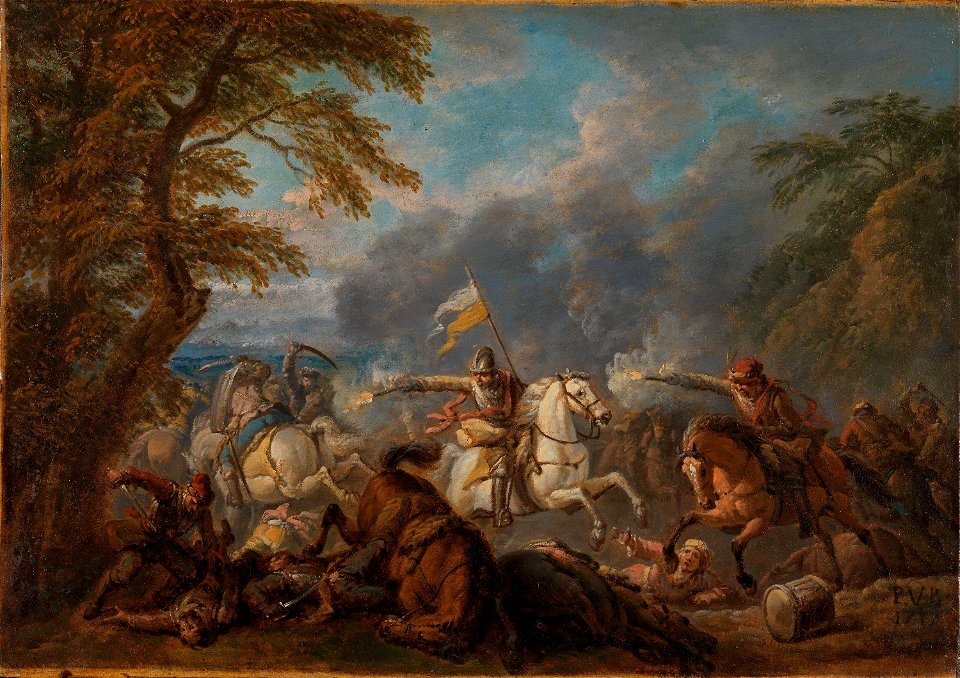 Pieter van Bloemen - Fight between Horsemen - NG.M.00032 - National Museum of Art, Architecture and Design