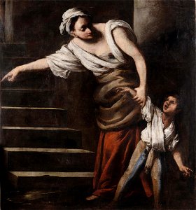Pietro della Vecchia - Woman with a child. Free illustration for personal and commercial use.