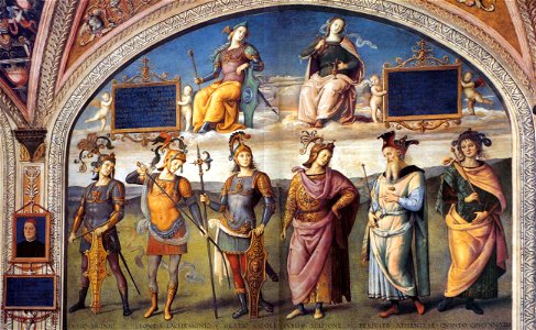 Pietro Perugino - Famous Men of Antiquity (2) - WGA17236