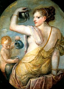 Pietro Liberi - Allegory of Temperance - WGA12976. Free illustration for personal and commercial use.