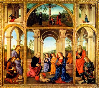 Pietro Perugino - Polyptych Albani Torlonia - WGA17302. Free illustration for personal and commercial use.