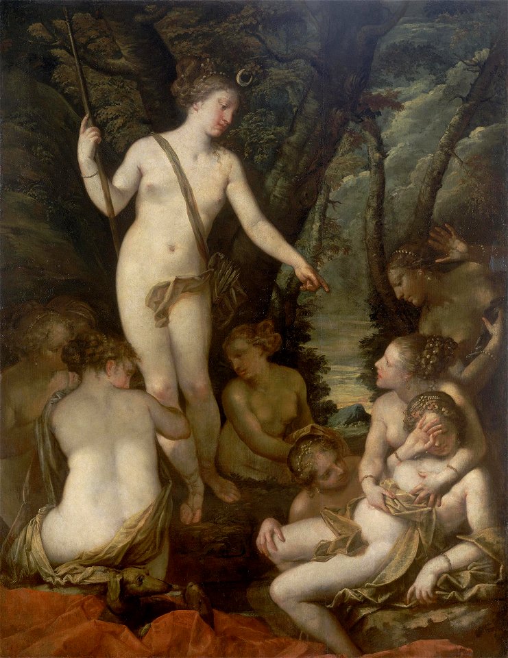 Pietro Liberi - Jupiter in the guise of Diana with the nymph Callisto