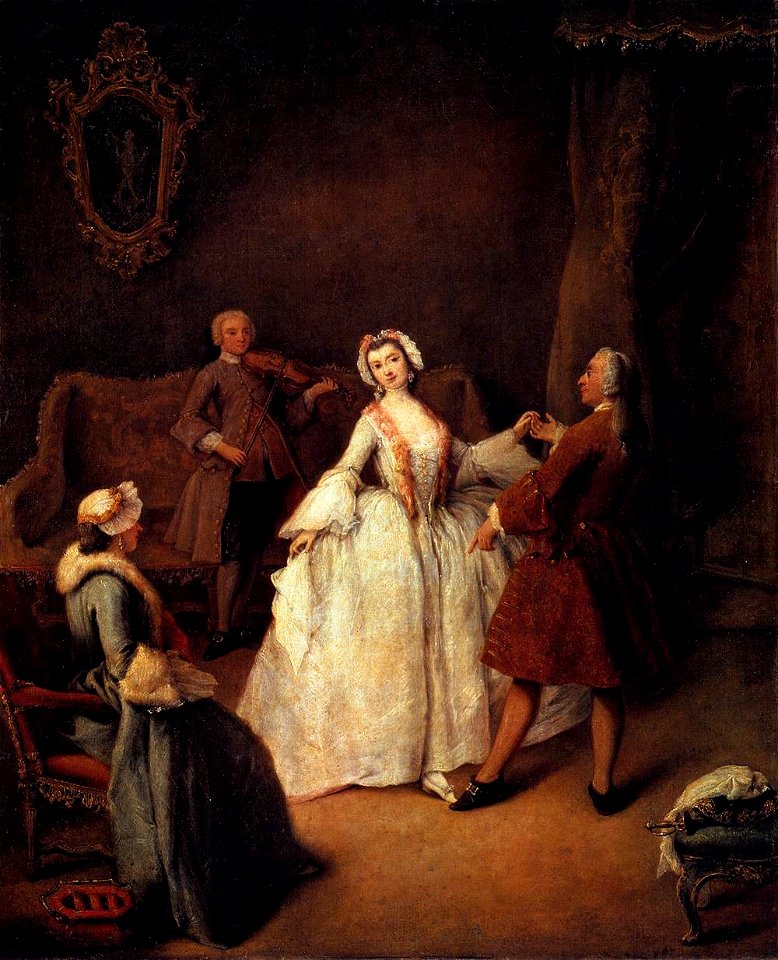 Pietro Longhi - The Dancing Lesson - WGA13397