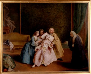 Pietro Longhi - The faint (Painting - (MeisterDrucke-946754). Free illustration for personal and commercial use.